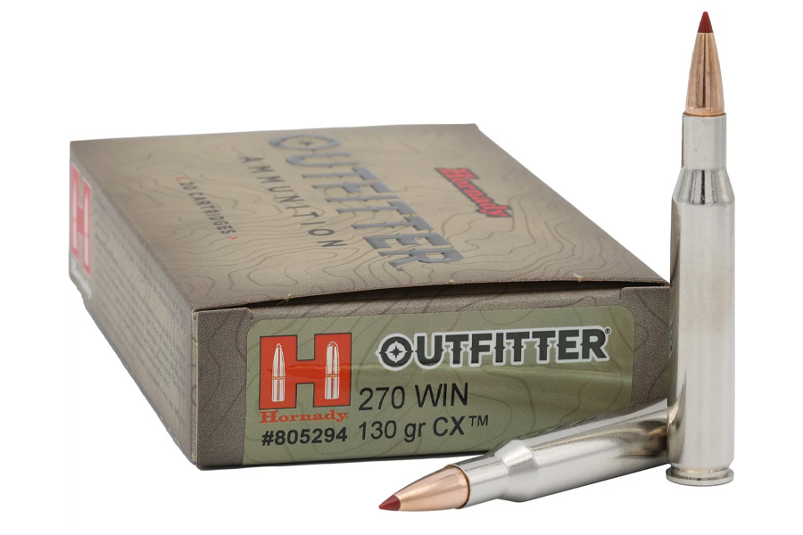 HORNADY AMMO 270 WIN 130 GR CX OTF 