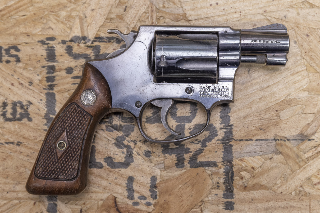 SMITH AND WESSON 36 .38SPL POLICE TRADE-IN REVOLVER