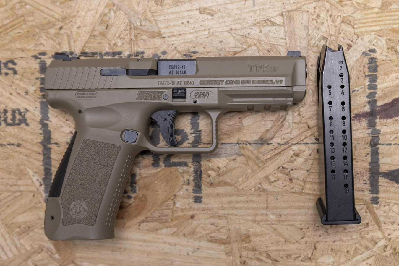 CANIK TP9SF 9MM POLICE TRADE-IN PISTOL FDE