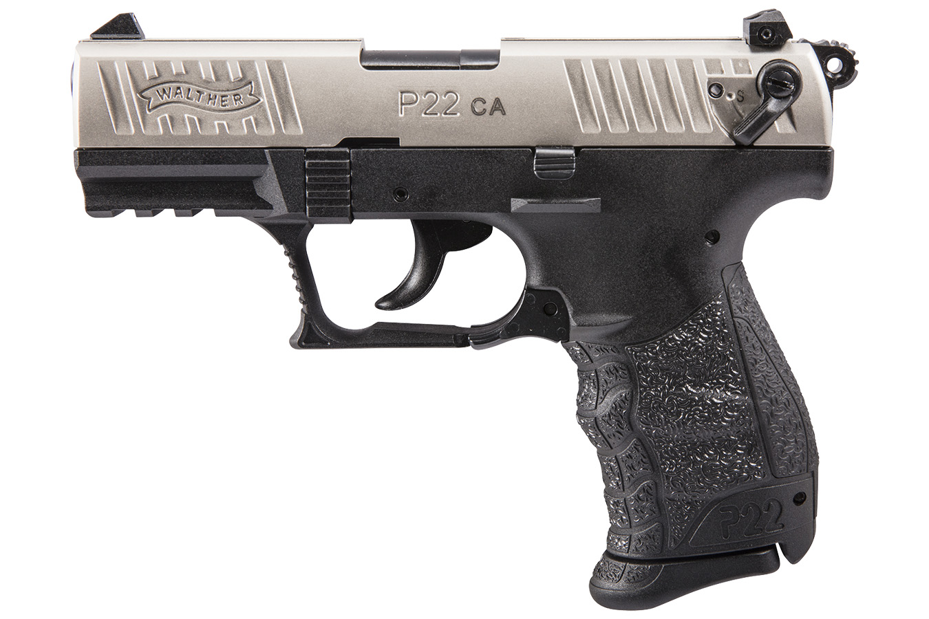 WALTHER P22 .22 L.R. CA NICKEL 10 ROUND 