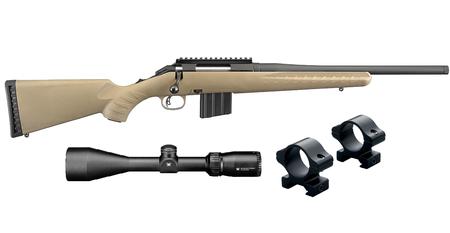 RUGER American Rifle Ranch Compact .350 Legend FDE Bolt-Action Rifle with Vortex Cross