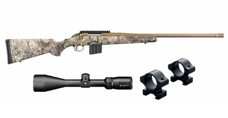RUGER American Rifle 350 Legend GoWild Camo with Vortex Crossfire II 3-9x50mm Scope an