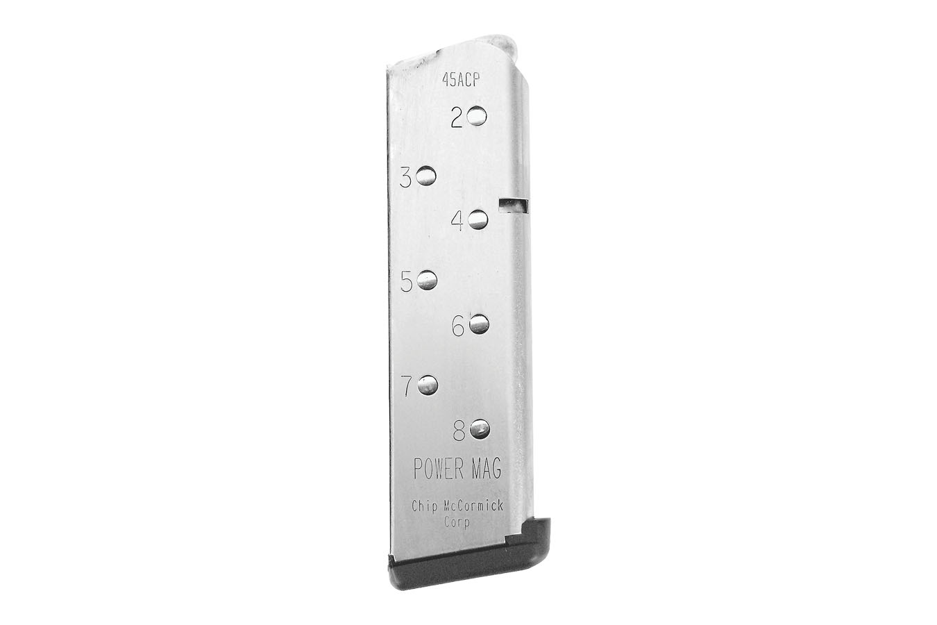 Chip Mccormick Power Mag 45ACP 8-Round Stainless Steel Magazine