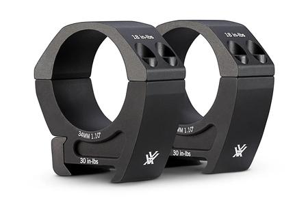 PRO RIFLESCOPE 34MM RINGS MED 1.10 IN 