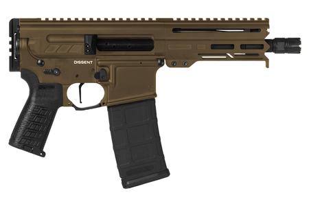 CMMG Dissent MK4 5.56mm AR Pistol with Midnight Bronze Cerakote Finish and 6.5 Inch B