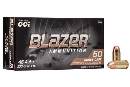 CCI 45 Auto 230 gr FMJ RN Blazer Brass 50/Box exclusive deals