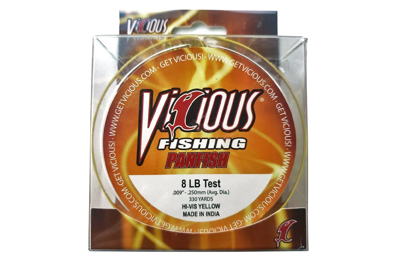 Discount Vicious Panfish Fishing Line, 330 Yards, 8 lb, Hi-Vis