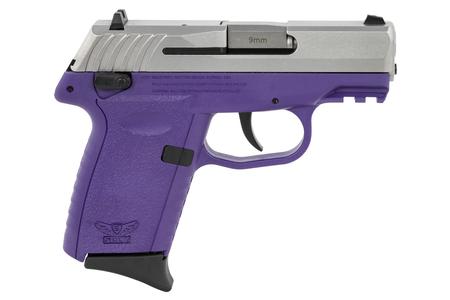 SCCY CPX-1 Gen3 9mm Pistol with Purple Polymer Frame and Stainless Slide