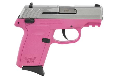 SCCY CPX-1 Gen3 9mm Pistol with Pink Polymer Frame and Stainless Slide