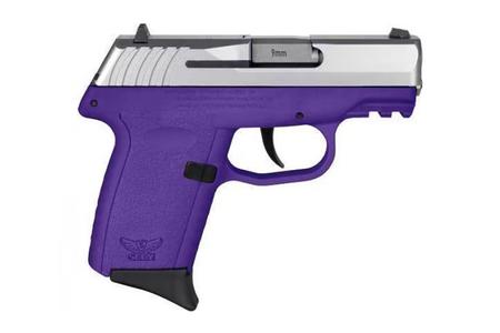 SCCY CPX-2 Gen3 9mm Pistol with Purple Polymer Frame and Stainless Slide