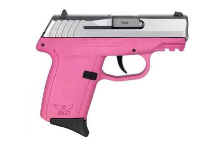 SCCY CPX-2 Gen3 9mm Semi-Auto Pistol with Pink Polymer Frame and Stainless Slide