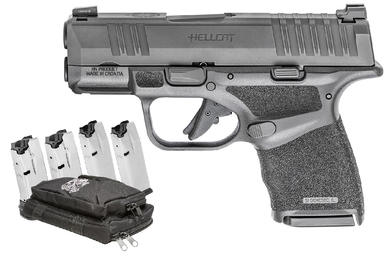 Springfield Hellcat 9mm Black Micro Compact Gear Up Package