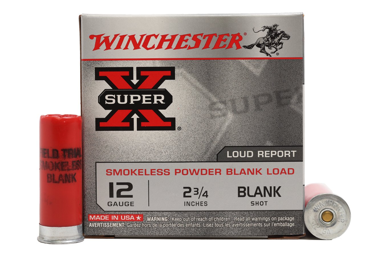 WINCHESTER AMMO 12 GA 2 3/4 IN SMOKELESS POWDER BLANK SUPER-X