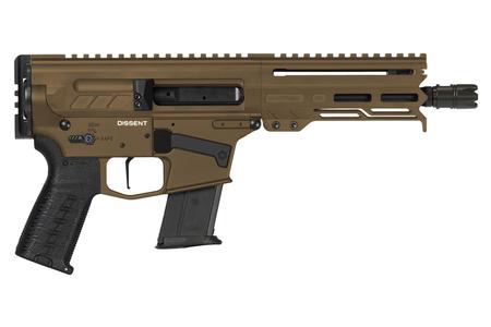 CMMG Dissent MK57 5.7x28mm AR-15 Pistol with Midnight Bronze Cerakote Finish and 6.5 Inch Barrel