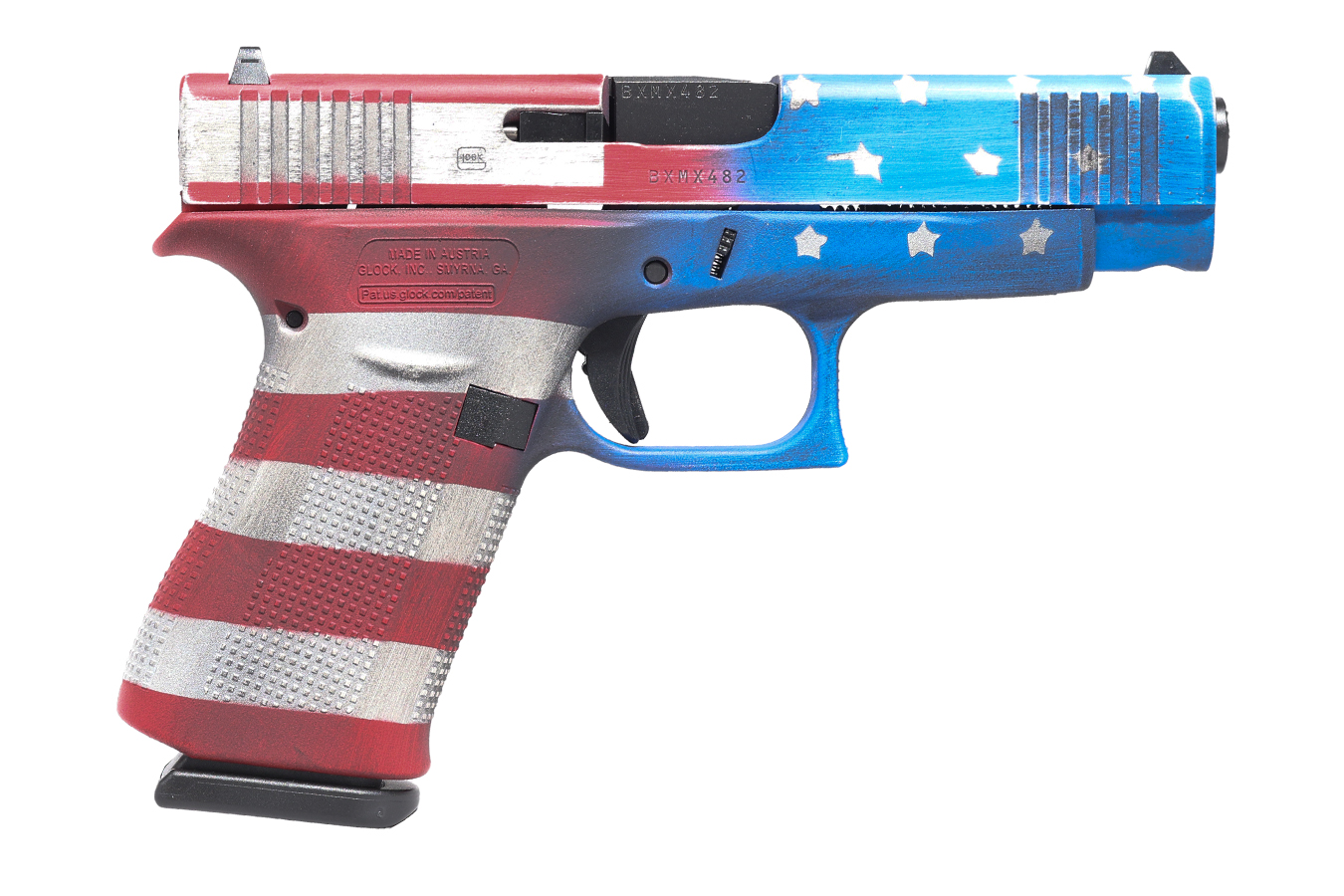Glock 48 9mm Semi-Auto Pistol with American Flag Cerakote Finish
