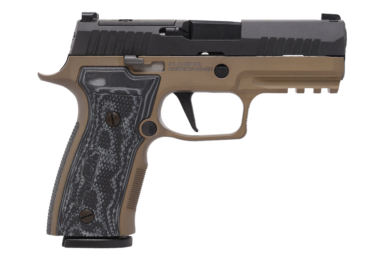P320 9MM AXG CARRY FDE NIGHT SIGHTS 2 17RND MAGS