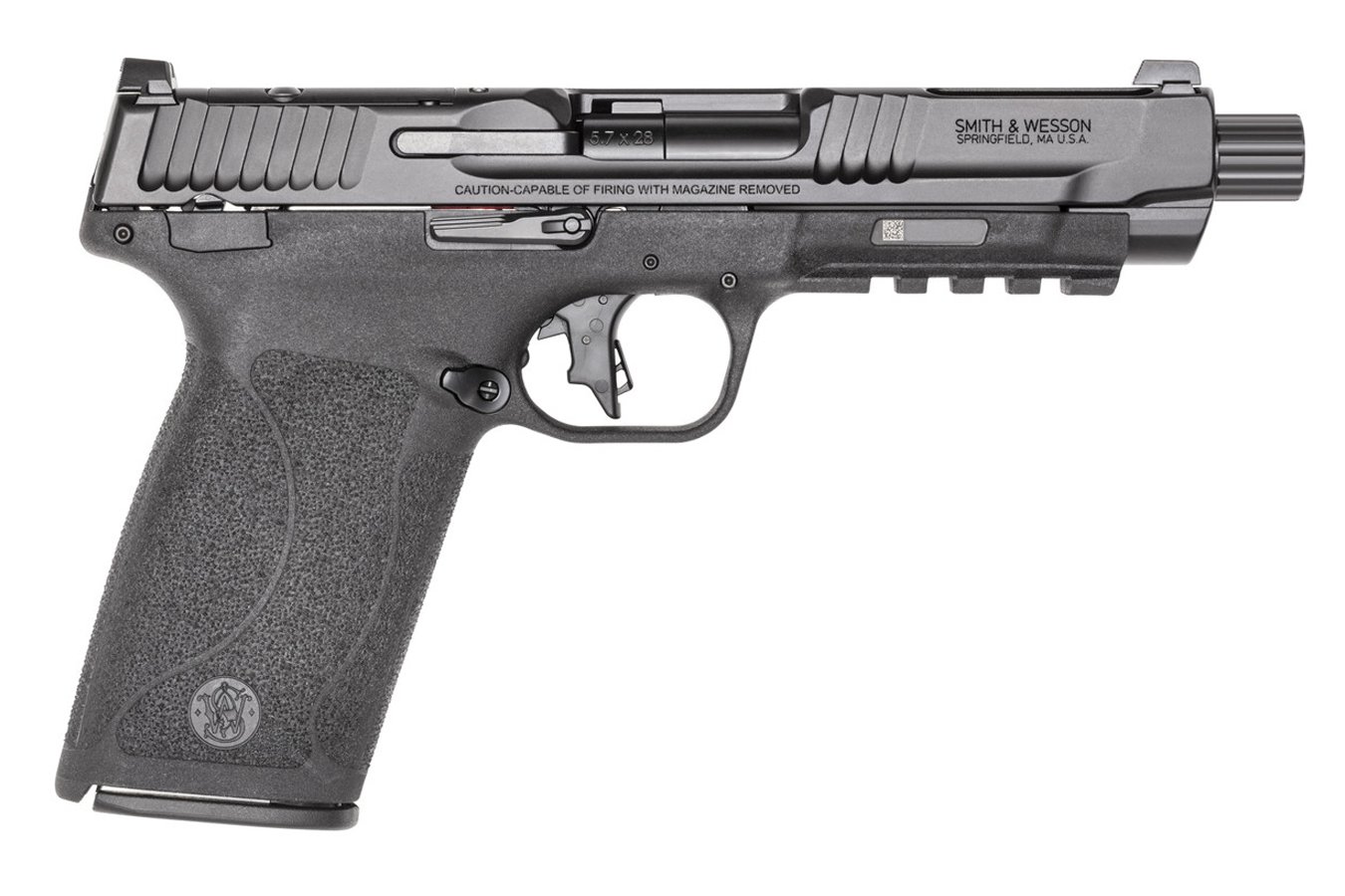 No. 6 Best Selling: SMITH AND WESSON MP5.7 5.7X28 OPTIC READY 5` THREADED BARREL NTS 2-22RND MAGS