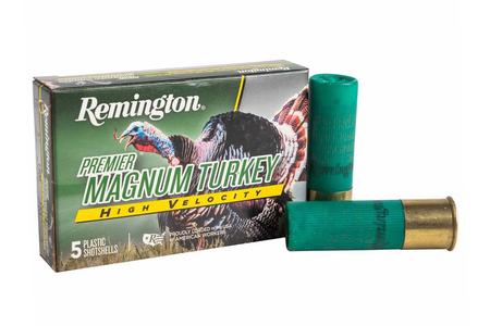 REMINGTON 12 Gauge 3 Inch 1 3/4 oz 4 Shot Premier Magnum Turkey High Velocity 5/Box
