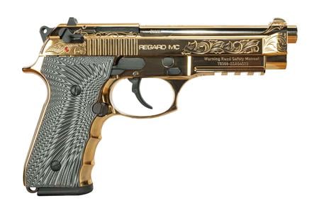 GIRSAN REGARD MC DELUXE 9MM GOLD PLATED PISTOL