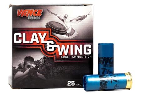 Vance Outdoors 12 Gauge 2 3/4 in 7.5 Shot Clay and Wing 25/Box