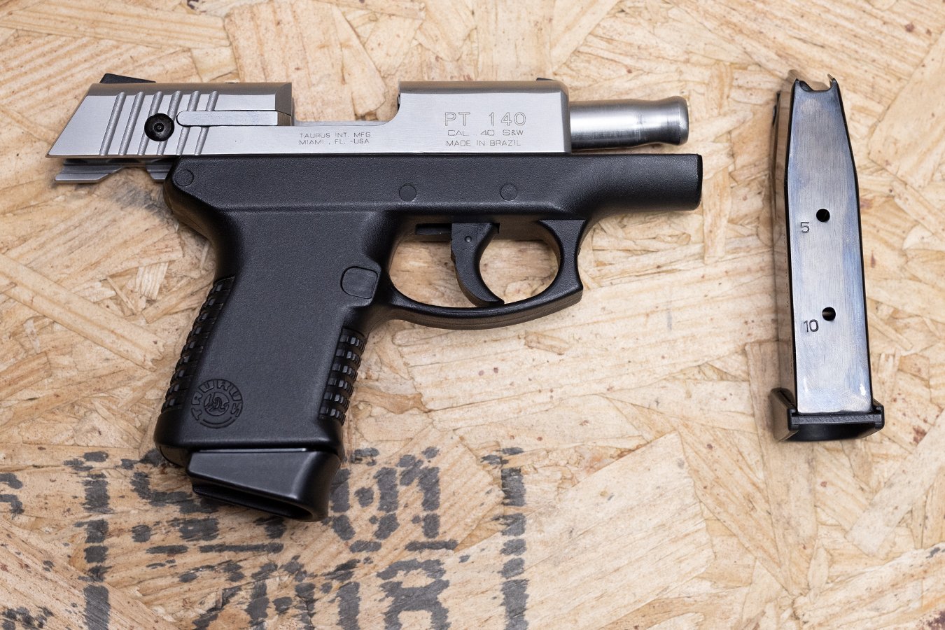 Taurus PT140 Millennium 40 S&W Police Trade-In Pistol with Two-Tone Finish