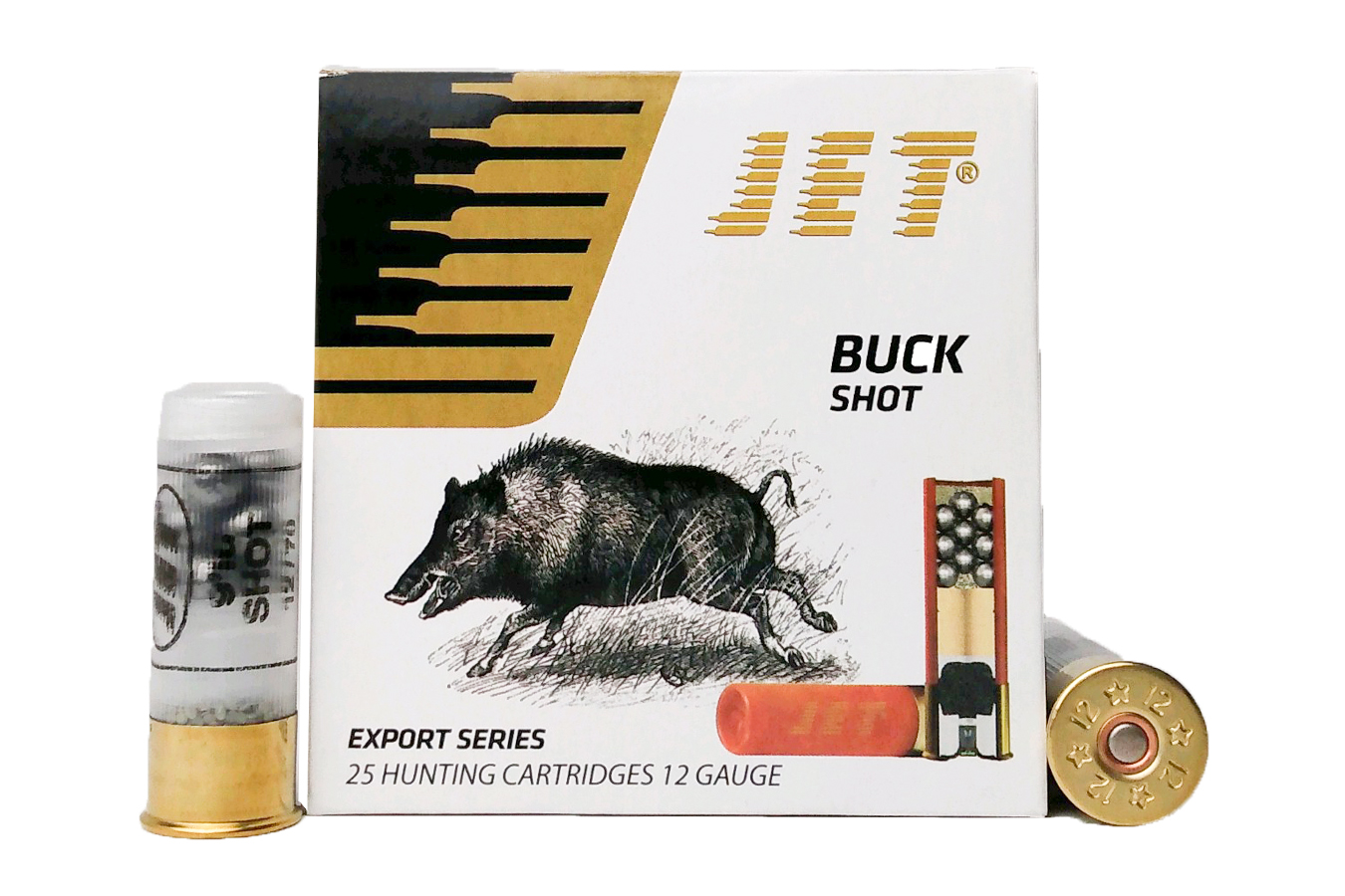 JET AMMO GF JET 12GA. 00 BUCK 9 PELLET