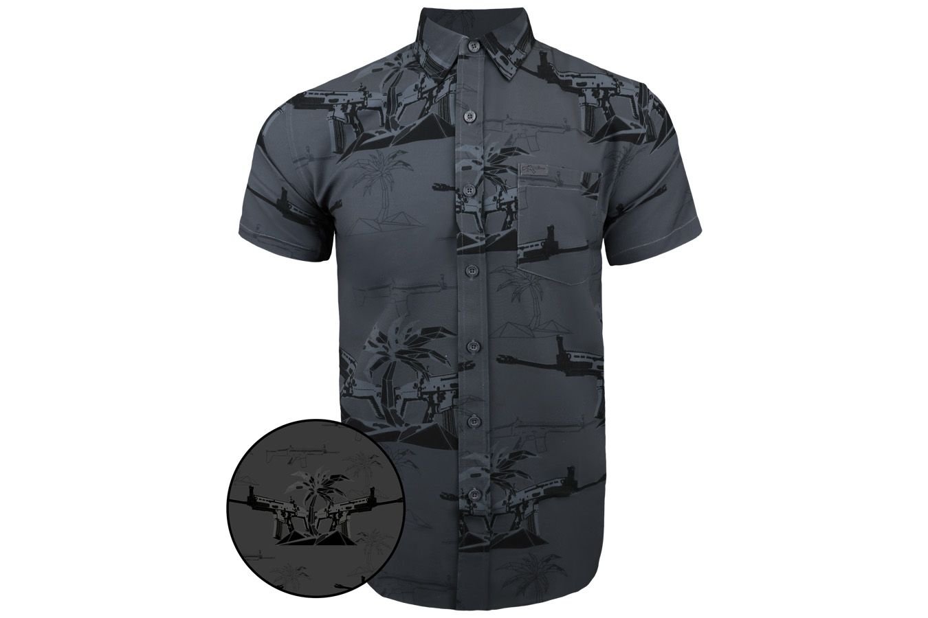 RETRO RIFLE RETRO RIFLE PALM SS BUTTON UP SHIRT