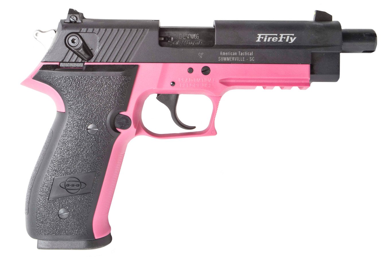 GSG FIREFLY 22LR OD PINK W/ THREADED BARREL