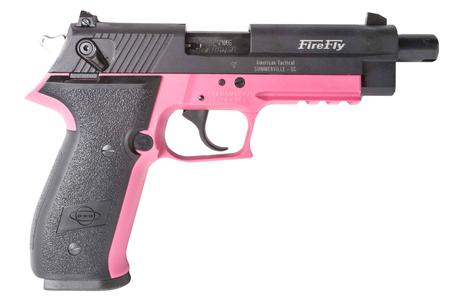 GSG FireFly 22LR Rimfire Pistol with Pink Frame and Threaded Barrel