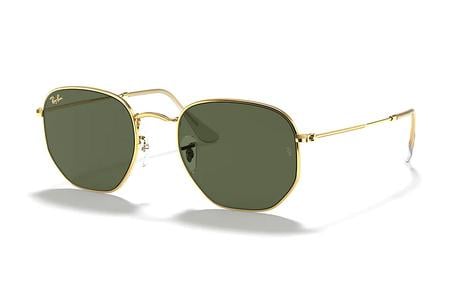 HEXAGONAL LEGEND GOLD W/G-15 GREEN LENSES