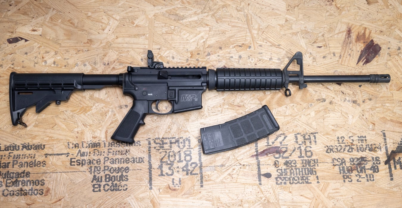 Smith & Wesson M&P15 5.56mm Police Trade-In Rifle with Flip-Up Rear Sight