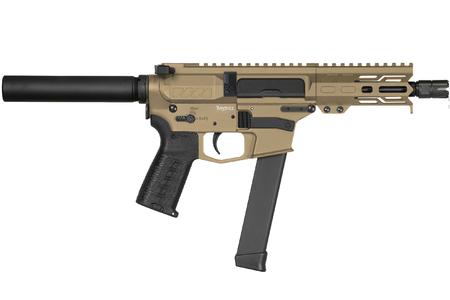 CMMG Banshee MKGS 9mm AR-15 Pistol with Coyote Tan Cerakote Finish