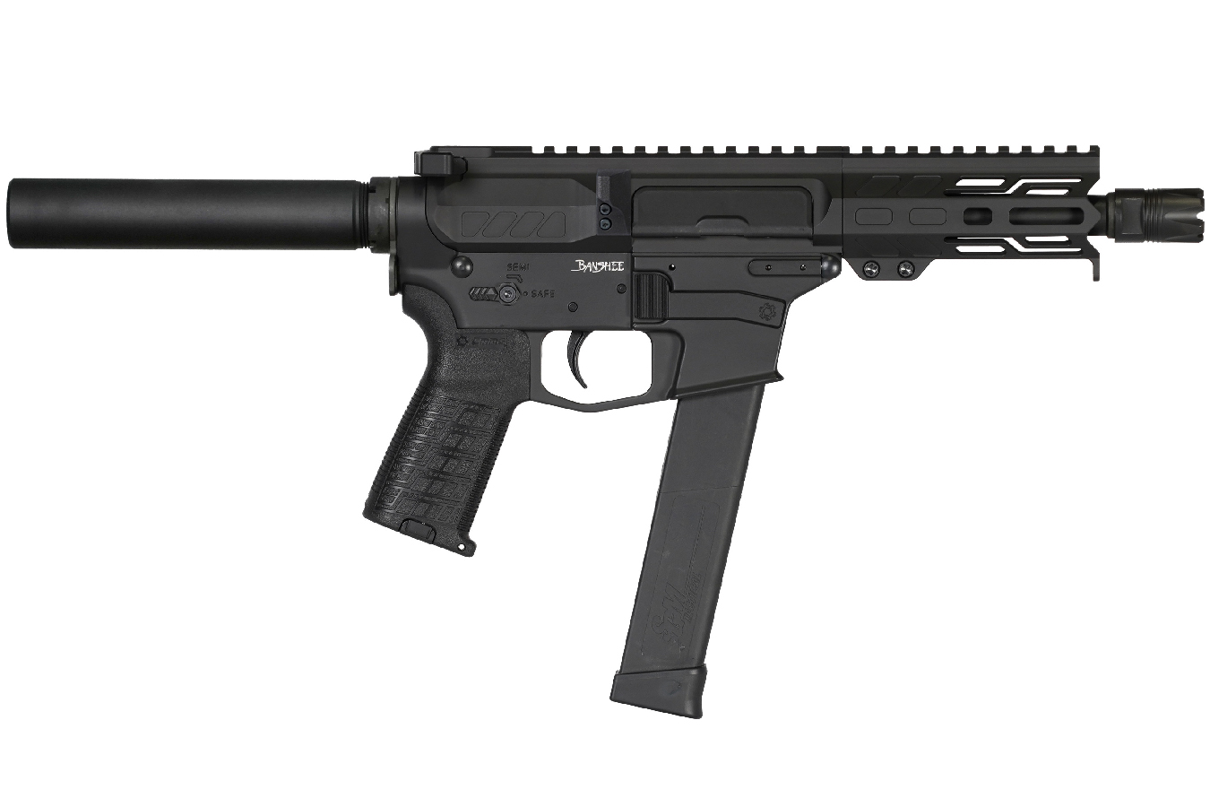 CMMG BANSHEE MKG 45ACP AR PISTOL WITH 5 INCH BARREL AND ARMOR BLACK FINISH