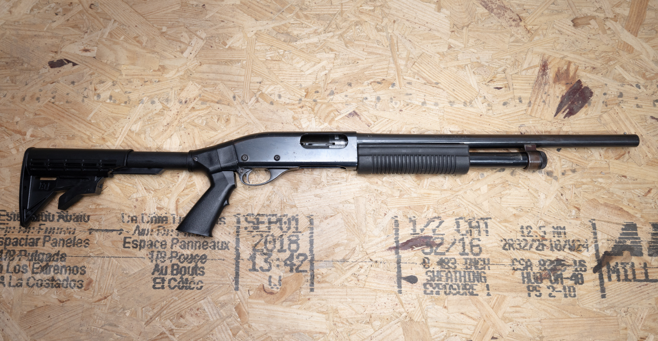 Remington 870 Wingmaster 12 Gauge Police Trade-In Shotgun with Telescoping Stock