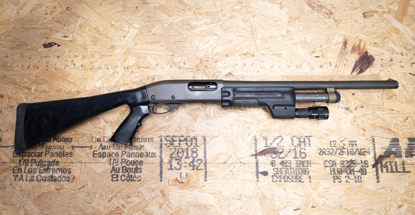 Remington 870 Police Magnum 12 Gauge Police Trade-In Shotgun with Black Synthetic Stock