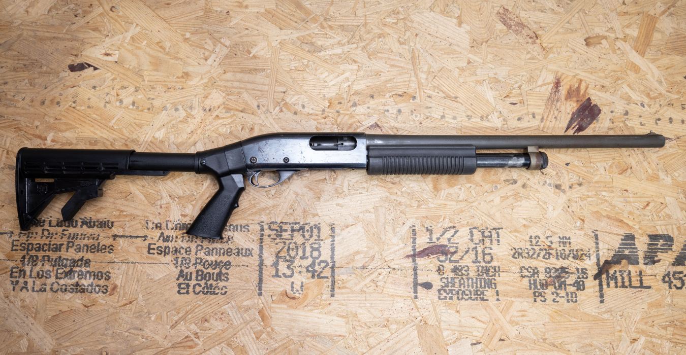 Remington 870 Wingmaster 12 Gauge Police Trade-In Shotgun with Telescoping Stock
