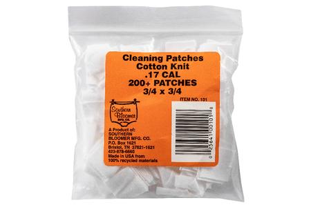 17 CAL CLEANING PATCHES 200 PK