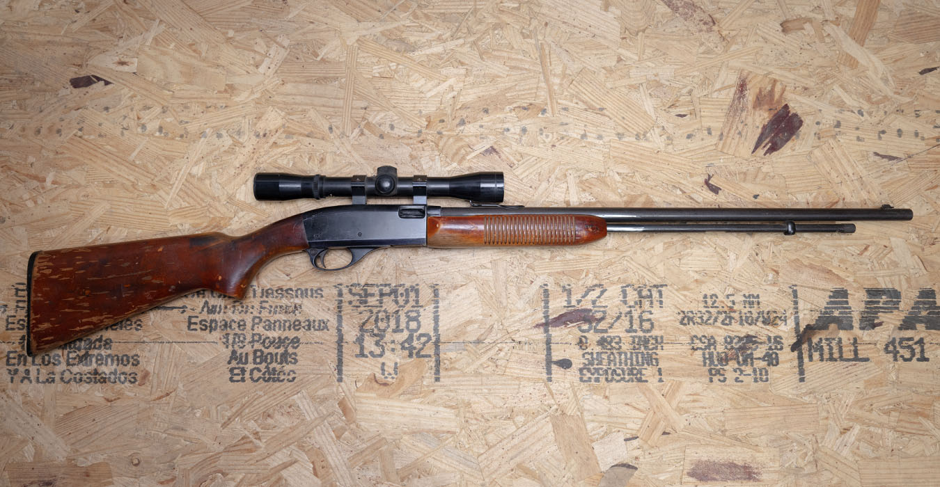 Remington Fieldmaster 572 Slide-Action 22S/L/LR Police Trade-In Rifle with Scope