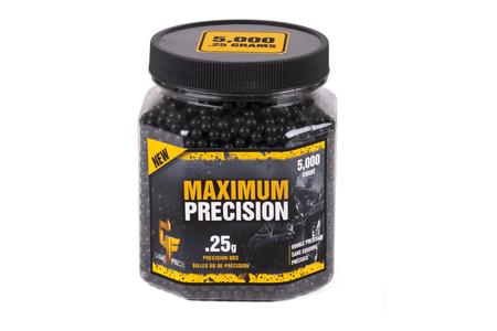 MAXIMUM PRECISION BLACK HEVY WEIGHT AMMO 6MM .25GRAM 5000CT
