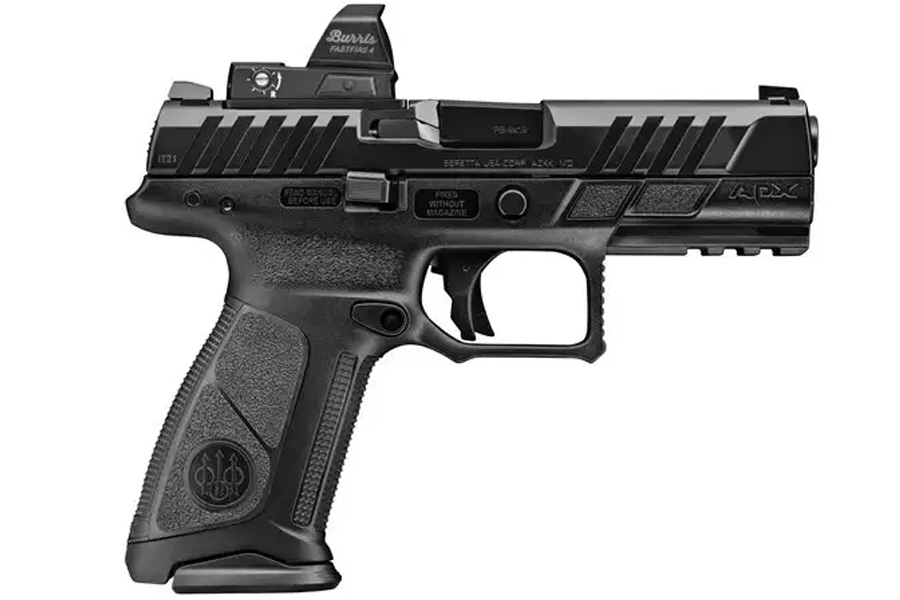 No. 19 Best Selling: BERETTA APX A1 FS 9MM 4.25` BARREL AQUATECH SHIELD SLIDE POLYMER FRAME W BURRIS OPTIC