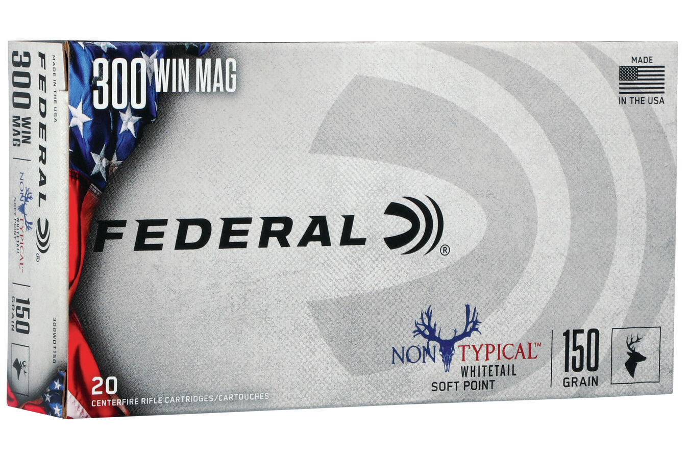 FEDERAL AMMUNITION 300 WIN MAG 150 GR NON TYPICAL SOFT POINT