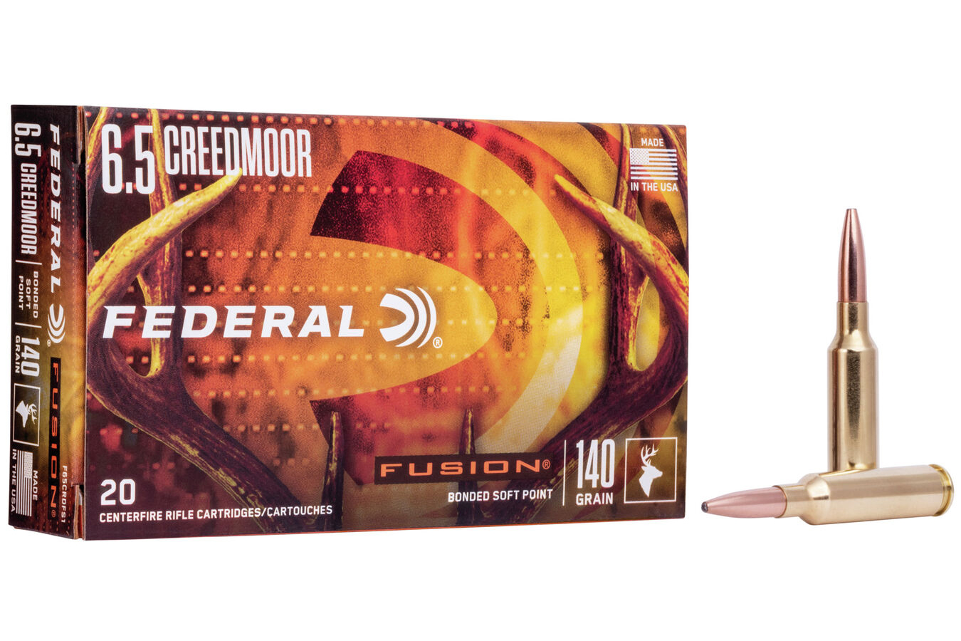 FEDERAL AMMUNITION 6.5 CREEDMOOR 140 GR SP FUSION