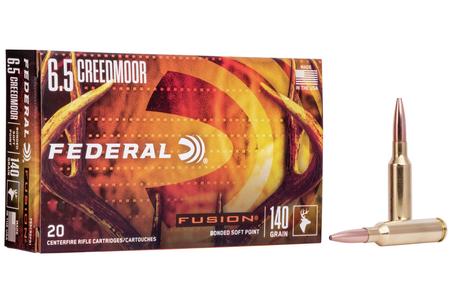 FEDERAL AMMUNITION 6.5 Creedmoor 140 gr Soft Point Fusion 20/Box