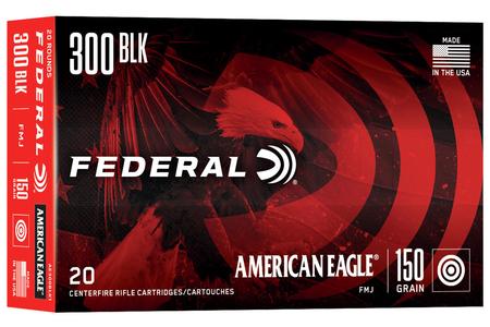Federal 300 Blackout 150 gr FMJ Boat Tail American Eagle 20/Box