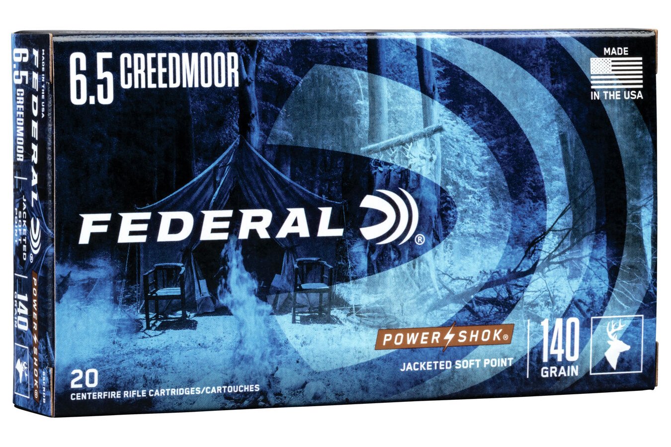 FEDERAL AMMUNITION 6.5 CREEDMOOR 140 GR SP POWER-SHOK