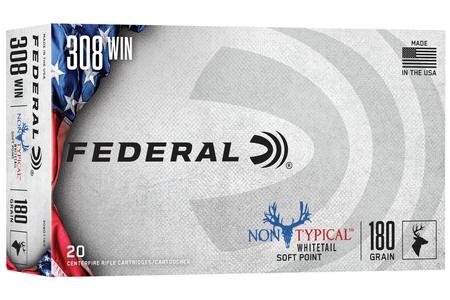 FEDERAL AMMUNITION 308 Winchester 180 gr Non-Typical Soft Point 20/Box