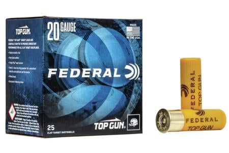Federal 20 GA Top Gun Target 2 3/4 Size 9 25/Box