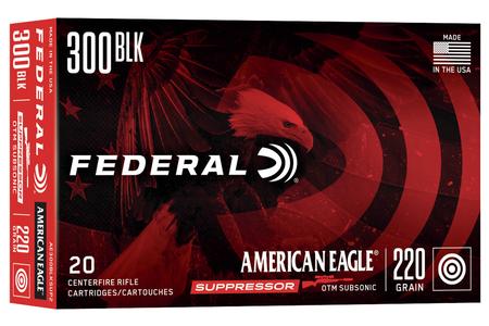 FEDERAL AMMUNITION 300 AAC Blackout 220 gr OTM American Eagle 20/Box