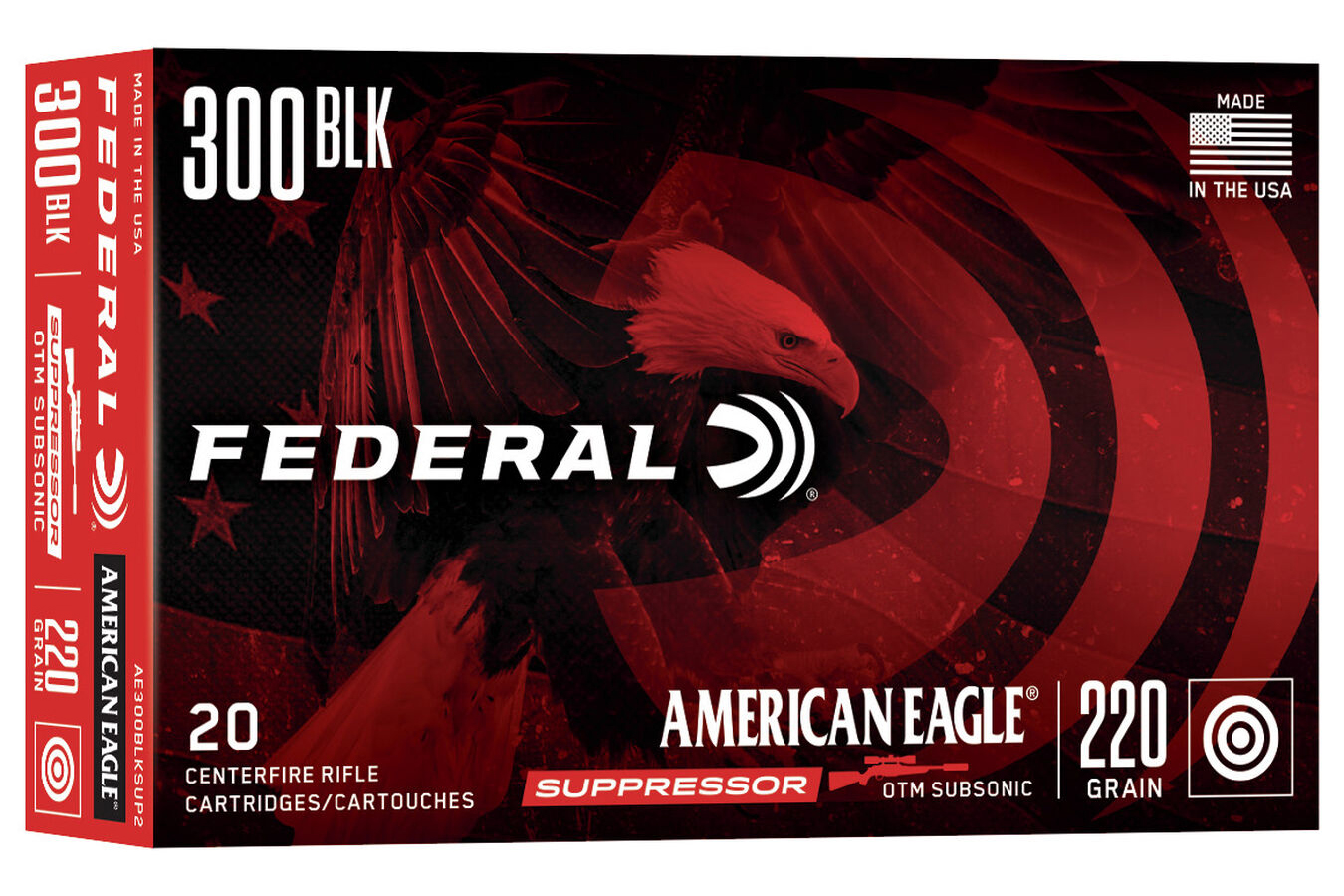 FEDERAL AMMUNITION 300 BLACKOUT 220 GR OTM SUBSONIC