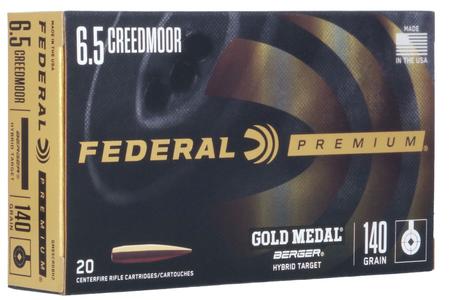 6.5 CREEDMOOR 140 GR BERGER HYBRIDTARGET 